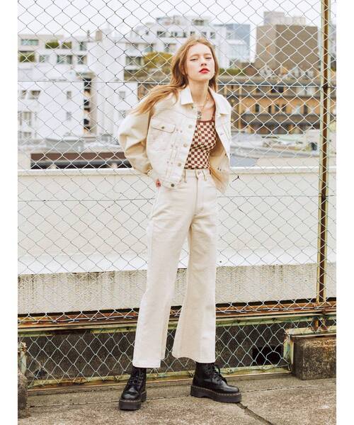 Wrangler（ラングラー）の「【セットアップ対応】Wrangler フレアパンツ（デニムパンツ・レディース・ブラック/グリーン/ブルー/アイボリー・MEDIUM/SMALL）」の20枚目の写真