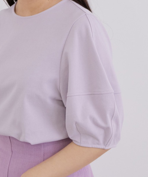 MADEMOISELLE ROPE'（マドモアゼル ロペ）の「ボリュームスリーブカットソー（Tシャツ/カットソー・レディース・ホワイト/ベージュ/イエロー/ラベンダー/ホワイト系その他2・38）」の5枚目の写真