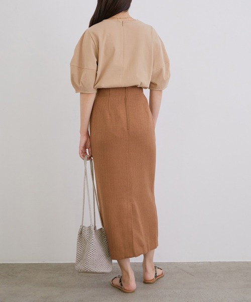 MADEMOISELLE ROPE'（マドモアゼル ロペ）の「ボリュームスリーブカットソー（Tシャツ/カットソー・レディース・ホワイト/ベージュ/イエロー/ラベンダー/ホワイト系その他2・38）」の18枚目の写真