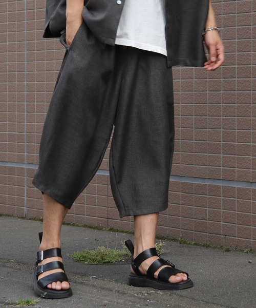 ZIP FIVE（ジップファイブ）の「【ZIP FIVE】バルーンクロップドイージーパンツ（その他パンツ・メンズ・アイボリー/ブラック/ブラウン/ベージュ/ブルー/オリーブ・LARGE/MEDIUM/X-LARGE）」の3枚目の写真