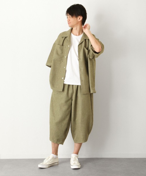 ZIP FIVE（ジップファイブ）の「【ZIP FIVE】バルーンクロップドイージーパンツ（その他パンツ・メンズ・アイボリー/ブラック/ブラウン/ベージュ/ブルー/オリーブ・LARGE/MEDIUM/X-LARGE）」の14枚目の写真