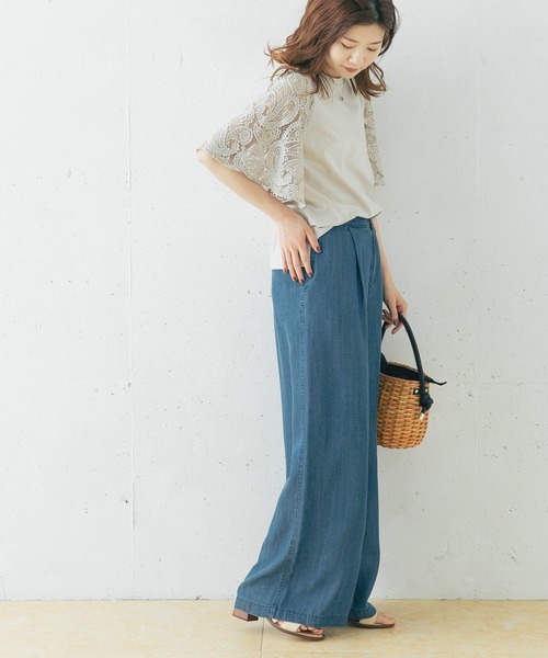 URBAN RESEARCH ROSSO WOMEN（アーバンリサーチ　ロッソ）の「ペイズリーレーススリーブプルオーバー（Tシャツ/カットソー・レディース・ブラック/ミント/グレー系その他・FREE）」の12枚目の写真