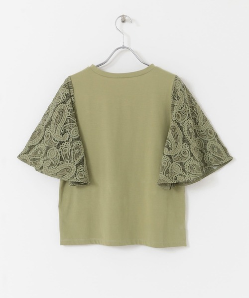 URBAN RESEARCH ROSSO WOMEN（アーバンリサーチ　ロッソ）の「ペイズリーレーススリーブプルオーバー（Tシャツ/カットソー・レディース・ブラック/ミント/グレー系その他・FREE）」の19枚目の写真