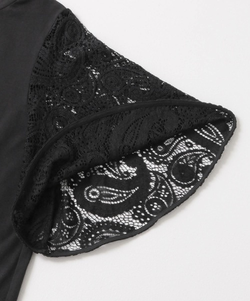 URBAN RESEARCH ROSSO WOMEN（アーバンリサーチ　ロッソ）の「ペイズリーレーススリーブプルオーバー（Tシャツ/カットソー・レディース・ブラック/ミント/グレー系その他・FREE）」の22枚目の写真