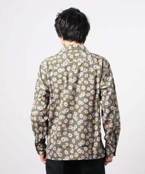 HYSTERIC GLAMOUR(ヒステリックグラマー)の「DAISY SKULL柄 オープンカラーシャツ(シャツ/ブラウス・メンズ・グリーン系カモフラージュ/ブラック系その他・LARGE/SMALL/MEDIUM)」の6枚目の写真