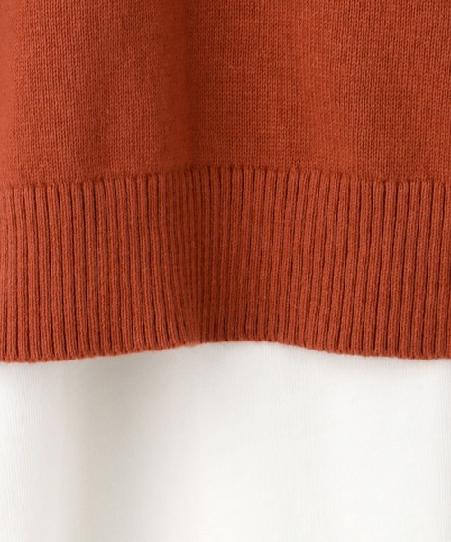 Honeys（ハニーズ）の「Ｔシャツ付ベスト（ベスト・レディース・ブラック/ベージュ/オレンジ/ブルー・M/L/S）」の12枚目の写真