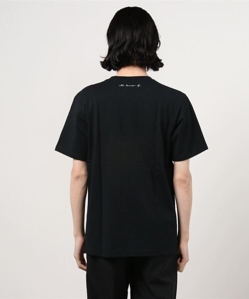 TRAP/U (トラップユー)の「16/-天竺空紡糸 フロント&バック ワンポイント プリント コットン 半袖 Tシャツ(Tシャツ/カットソー・メンズ・ホワイト/ブラック・M/L)」の9枚目の写真