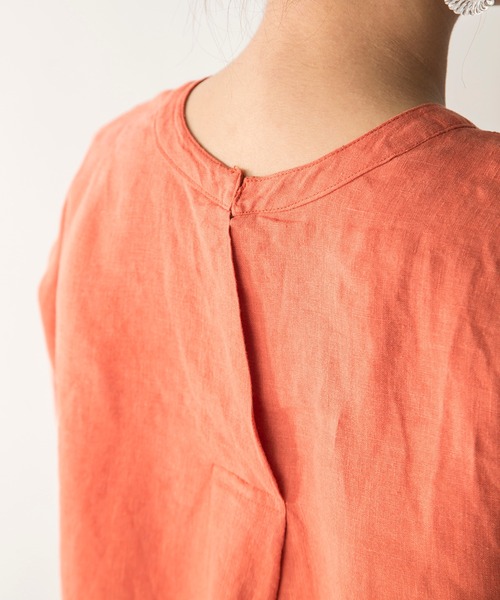 MILLION CARATS(ミリオンカラッツ)の「【STYLE4】フレンチリネン2WAYロングシャツ(シャツ/ブラウス・レディース・オフホワイト/オレンジ/ネイビー・FREE)」の18枚目の写真
