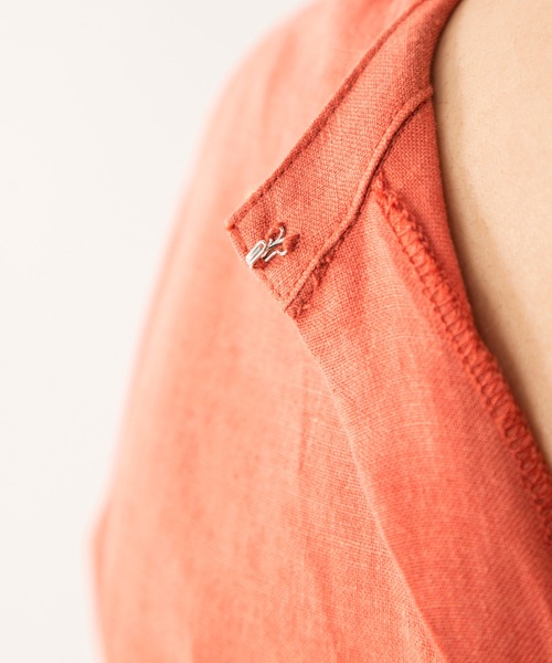 MILLION CARATS(ミリオンカラッツ)の「【STYLE4】フレンチリネン2WAYロングシャツ(シャツ/ブラウス・レディース・オフホワイト/オレンジ/ネイビー・FREE)」の19枚目の写真