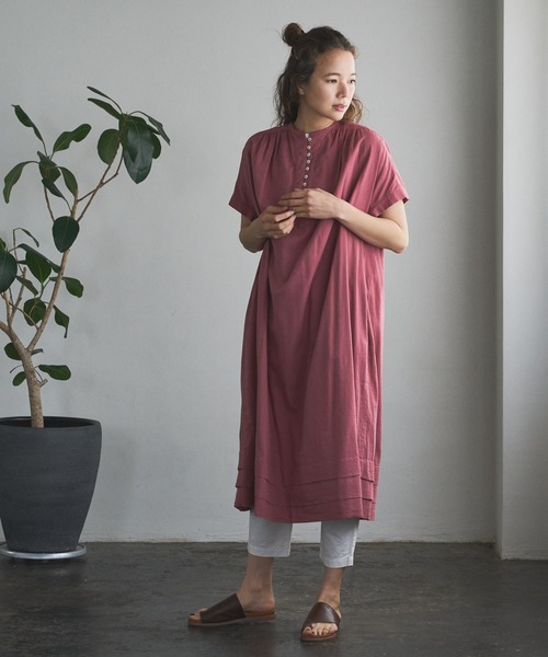 PUAL CE CIN(ピュアルセシン)の「綿麻ツイルテーパードパンツ(その他パンツ・レディース・アイボリー/スミクロ/ベージュ/サックスブルー/イエロー/ピンク・FREE)」の15枚目の写真