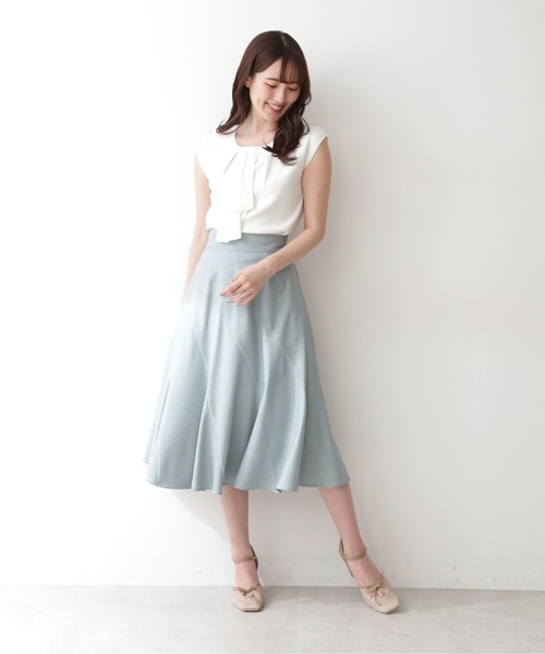 JILL by JILL STUART（ジルバイジルスチュアート）の「◇フロントラッフルタンク（ニット/セーター・レディース・ホワイト/ブラック/ブルー・FREE）」の12枚目の写真