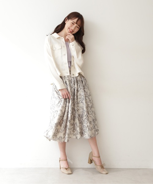 JILL by JILL STUART（ジルバイジルスチュアート）の「◇フロントラッフルタンク（ニット/セーター・レディース・ホワイト/ブラック/ブルー・FREE）」の7枚目の写真