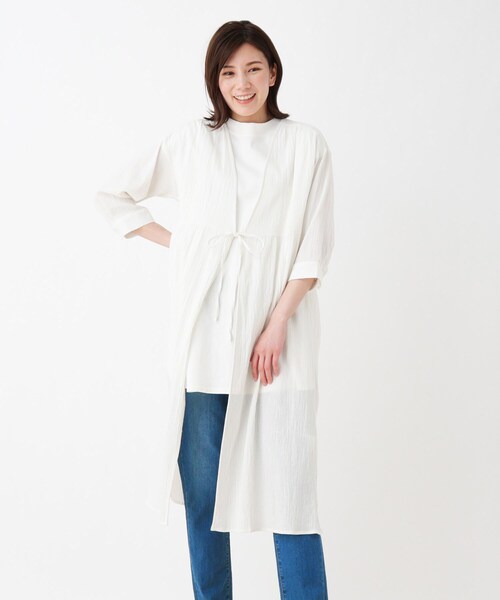 SHOO・LA・RUE（シューラルー）の「◆ガウン風ワンピース（ワンピース・レディース・ホワイト系/ライトブルー/ブラック・02/03/04）」の2枚目の写真