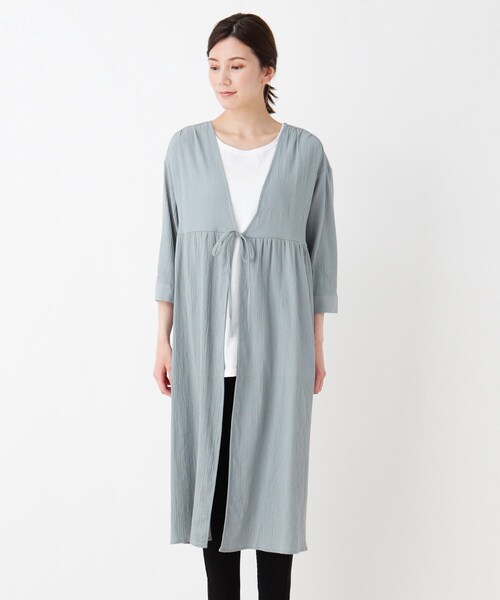 SHOO・LA・RUE（シューラルー）の「◆ガウン風ワンピース（ワンピース・レディース・ホワイト系/ライトブルー/ブラック・02/03/04）」の4枚目の写真