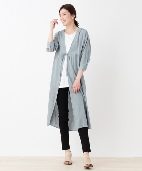 SHOO・LA・RUE（シューラルー）の「◆ガウン風ワンピース（ワンピース・レディース・ホワイト系/ライトブルー/ブラック・02/03/04）」の11枚目の写真