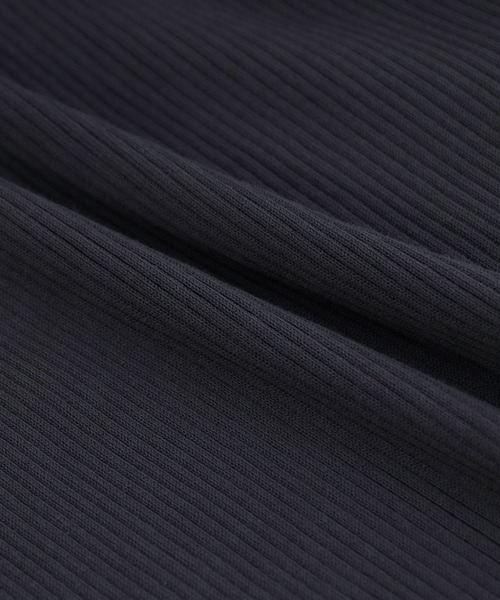 ROPE' PICNIC（ロペピクニック）の「【ORGANIC COTTON】リブ編み半袖プルオーバー（ニット/セーター・レディース・スミクロ/ベージュ系その他/ブルー系その他4/マスタード・38）」の11枚目の写真