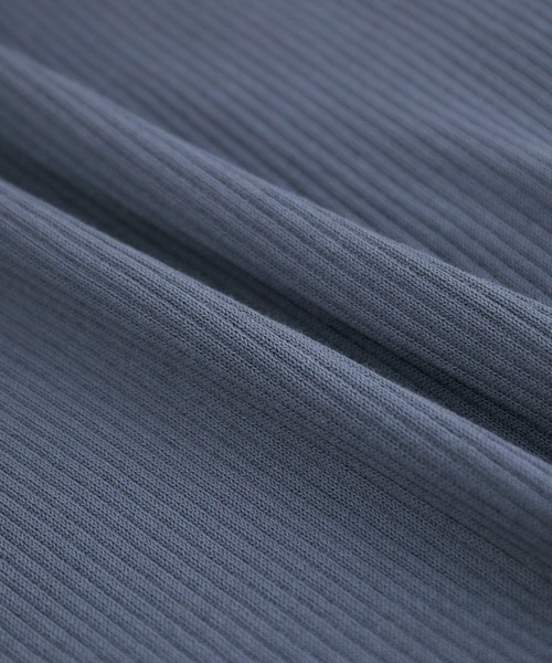 ROPE' PICNIC（ロペピクニック）の「【ORGANIC COTTON】リブ編み半袖プルオーバー（ニット/セーター・レディース・スミクロ/ベージュ系その他/ブルー系その他4/マスタード・38）」の18枚目の写真