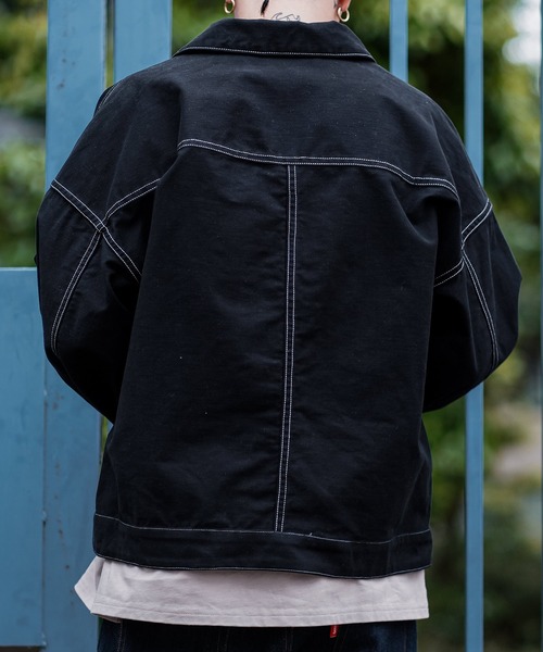 Subciety(サブサエティ)の「COVER ALL SHIRT(カバーオール・メンズ・ベージュ/ブラック/ホワイト・LARGE/X-LARGE/MEDIUM/SMALL)」の6枚目の写真