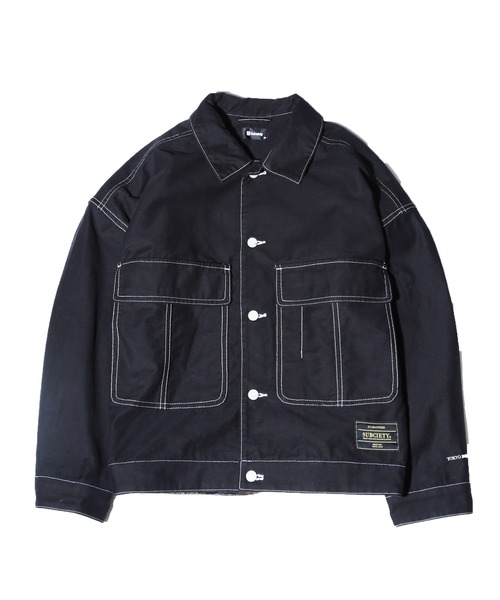 Subciety(サブサエティ)の「COVER ALL SHIRT(カバーオール・メンズ・ベージュ/ブラック/ホワイト・LARGE/X-LARGE/MEDIUM/SMALL)」の18枚目の写真