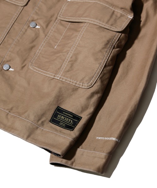 Subciety(サブサエティ)の「COVER ALL SHIRT(カバーオール・メンズ・ベージュ/ブラック/ホワイト・LARGE/X-LARGE/MEDIUM/SMALL)」の22枚目の写真