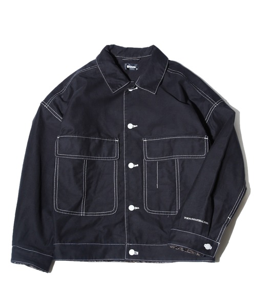 Subciety(サブサエティ)の「COVER ALL SHIRT(カバーオール・メンズ・ベージュ/ブラック/ホワイト・LARGE/X-LARGE/MEDIUM/SMALL)」の16枚目の写真