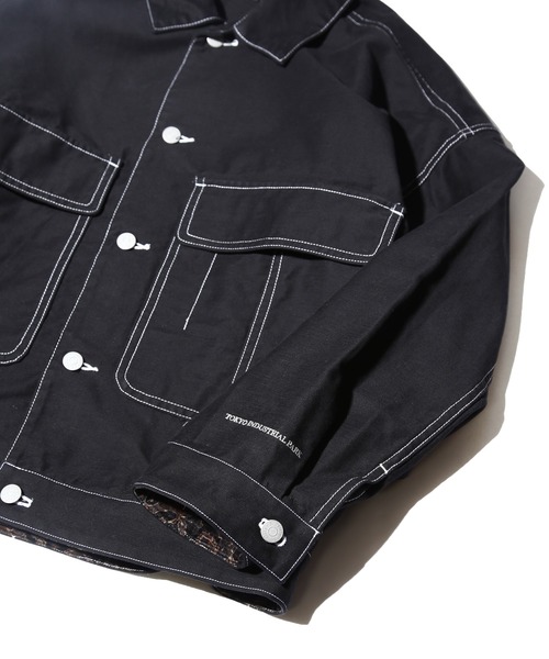 Subciety(サブサエティ)の「COVER ALL SHIRT(カバーオール・メンズ・ベージュ/ブラック/ホワイト・LARGE/X-LARGE/MEDIUM/SMALL)」の8枚目の写真