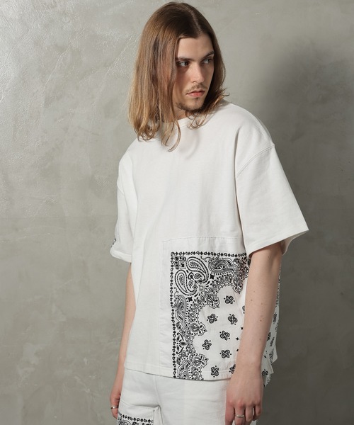 HAV-A-HANK（ハバハンク ）の「JE-HAV-A-HANK.リメイクTEE（Tシャツ/カットソー・メンズ・ホワイト/ブラック/カーキ/ネイビー・M/L）」の14枚目の写真