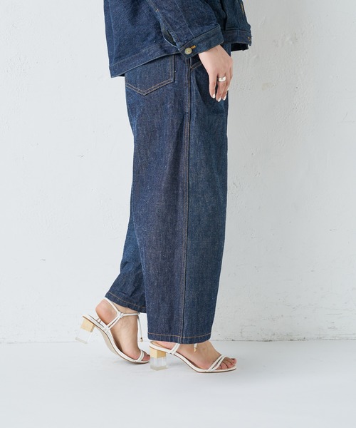 BEARDSLEY（ビアズリー）の「デッドストックデニムパンツ（その他パンツ・レディース・インディゴブルー・FREE）」の2枚目の写真