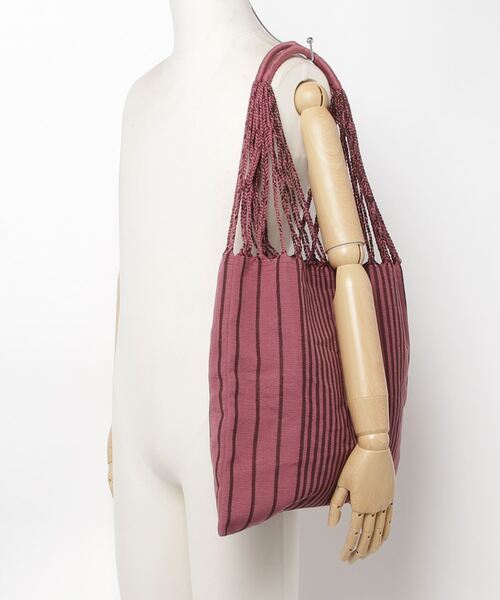 charrita（チャリータ）の「charrita Bolsa chiapas（トートバッグ・レディース・ピンク/ホワイト/イエロー・ONE SIZE）」の7枚目の写真