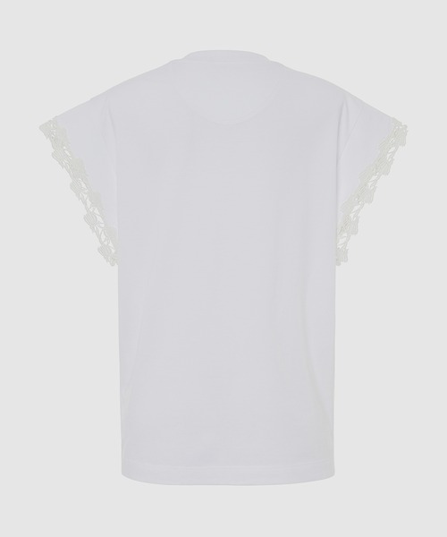 Chloe（クロエ）の「ORGANIC COTTON JERSEY　オーガニックコットントップス（Tシャツ/カットソー・レディース・ホワイト・S/XS）」の2枚目の写真