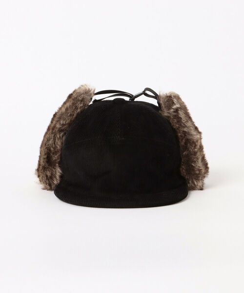BEAMS HEART(ビームスハート)の「BEAMS HEART / イヤーファー コーデュロイ キャップ(キャップ・メンズ・ブラック・ONE SIZE)」の3枚目の写真