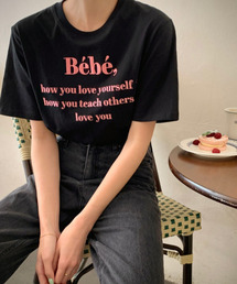 ロゴ刺繍Tシャツ