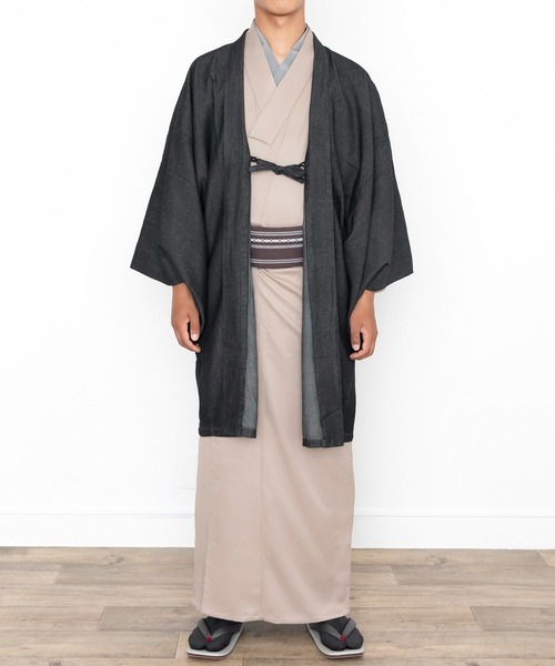 KYOETSU（キョウエツ）の「洗えるメンズデニム羽織（着物・メンズ・インディゴブルー/ブラック/ブルー・L/LL/M）」の8枚目の写真