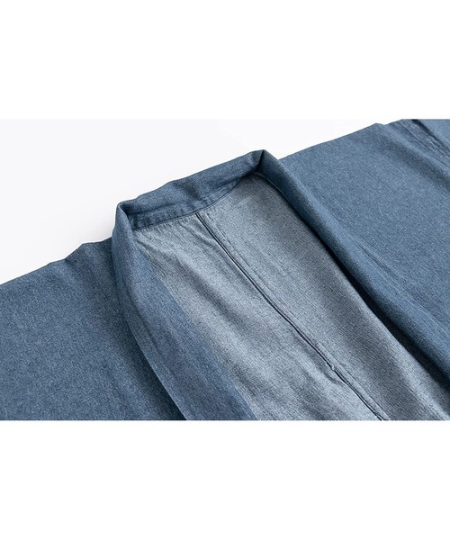 KYOETSU（キョウエツ）の「洗えるメンズデニム羽織（着物・メンズ・インディゴブルー/ブラック/ブルー・L/LL/M）」の17枚目の写真
