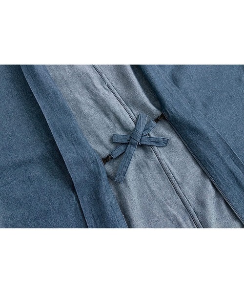 KYOETSU（キョウエツ）の「洗えるメンズデニム羽織（着物・メンズ・インディゴブルー/ブラック/ブルー・L/LL/M）」の18枚目の写真