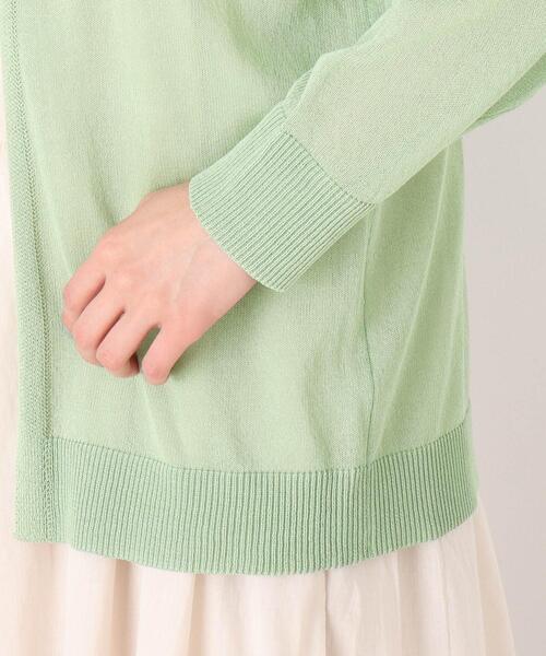 SHOO・LA・RUE（シューラルー）の「◆リネンライクシアーカーディガン（カーディガン/ボレロ・レディース・ライトグレー/ブラック/ブルー/グリーン/サンドベージュ/ナチュラル・00）」の11枚目の写真