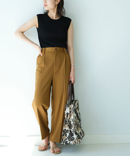 B:MING by BEAMS（ビーミングバイビームス）の「B:MING by BEAMS / ポンチタック パンツ（その他パンツ・レディース・ブルー系その他2/イエロー系その他5/ワイン・MEDIUM/SMALL）」の5枚目の写真