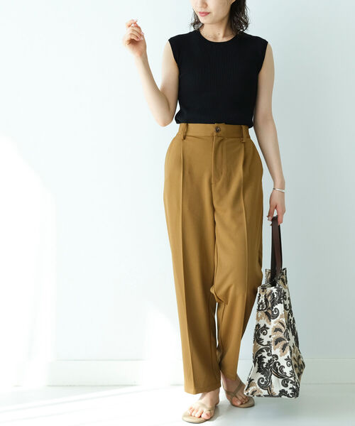 B:MING by BEAMS（ビーミングバイビームス）の「B:MING by BEAMS / ポンチタック パンツ（その他パンツ・レディース・ブルー系その他2/イエロー系その他5/ワイン・MEDIUM/SMALL）」の6枚目の写真