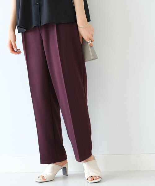 B:MING by BEAMS（ビーミングバイビームス）の「B:MING by BEAMS / ポンチタック パンツ（その他パンツ・レディース・ブルー系その他2/イエロー系その他5/ワイン・MEDIUM/SMALL）」の9枚目の写真