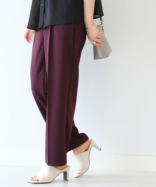 B:MING by BEAMS（ビーミングバイビームス）の「B:MING by BEAMS / ポンチタック パンツ（その他パンツ・レディース・ブルー系その他2/イエロー系その他5/ワイン・MEDIUM/SMALL）」の10枚目の写真