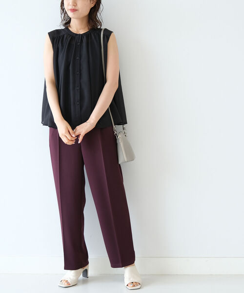 B:MING by BEAMS（ビーミングバイビームス）の「B:MING by BEAMS / ポンチタック パンツ（その他パンツ・レディース・ブルー系その他2/イエロー系その他5/ワイン・MEDIUM/SMALL）」の11枚目の写真