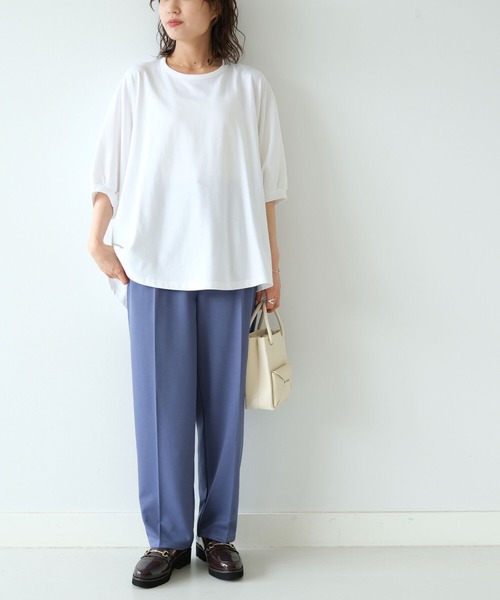 B:MING by BEAMS（ビーミングバイビームス）の「B:MING by BEAMS / ポンチタック パンツ（その他パンツ・レディース・ブルー系その他2/イエロー系その他5/ワイン・MEDIUM/SMALL）」の2枚目の写真