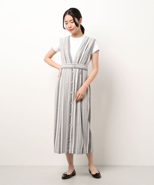 N.（N. Natural Beauty Basic）（エヌエヌナチュラルビューティーベーシック）の「前後2Wayワンピース（ワンピース・レディース・ブラック/ブラック系その他・MEDIUM）」の4枚目の写真