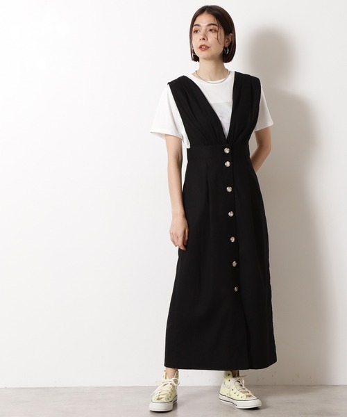 N.（N. Natural Beauty Basic）（エヌエヌナチュラルビューティーベーシック）の「前後2Wayワンピース（ワンピース・レディース・ブラック/ブラック系その他・MEDIUM）」の8枚目の写真