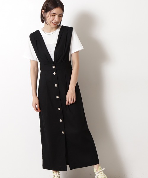 N.（N. Natural Beauty Basic）（エヌエヌナチュラルビューティーベーシック）の「前後2Wayワンピース（ワンピース・レディース・ブラック/ブラック系その他・MEDIUM）」の3枚目の写真