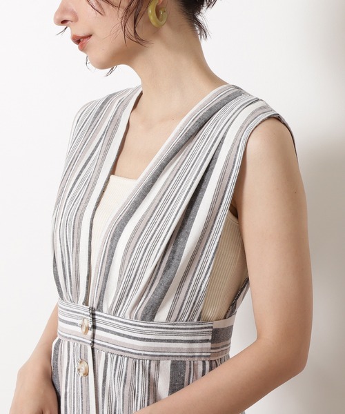 N.（N. Natural Beauty Basic）（エヌエヌナチュラルビューティーベーシック）の「前後2Wayワンピース（ワンピース・レディース・ブラック/ブラック系その他・MEDIUM）」の5枚目の写真