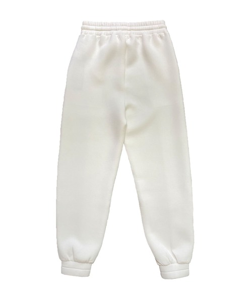 Avvenente（アベネンテ）の「【Avvenente】ボンディングスウェットパンツ（スウェットパンツ・レディース・ブラック/オフホワイト・M）」の4枚目の写真