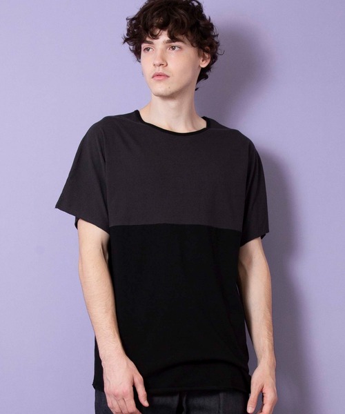 FACTOTUM(ファクトタム)の「【FACTOTUM】パネルトリムTシャツ(Tシャツ/カットソー・メンズ・ブラック/ピンク/ホワイト・48/46/44)」の2枚目の写真