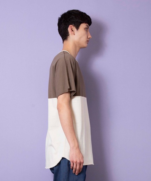 FACTOTUM(ファクトタム)の「【FACTOTUM】パネルトリムTシャツ(Tシャツ/カットソー・メンズ・ブラック/ピンク/ホワイト・48/46/44)」の11枚目の写真