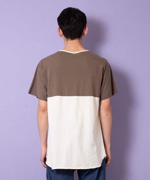 FACTOTUM(ファクトタム)の「【FACTOTUM】パネルトリムTシャツ(Tシャツ/カットソー・メンズ・ブラック/ピンク/ホワイト・48/46/44)」の7枚目の写真